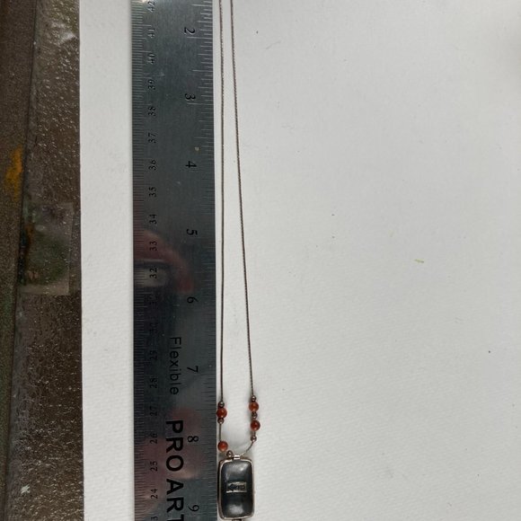 Retired Silpada sterling silver pendant and gems on sterling silver chain - Picture 9 of 10